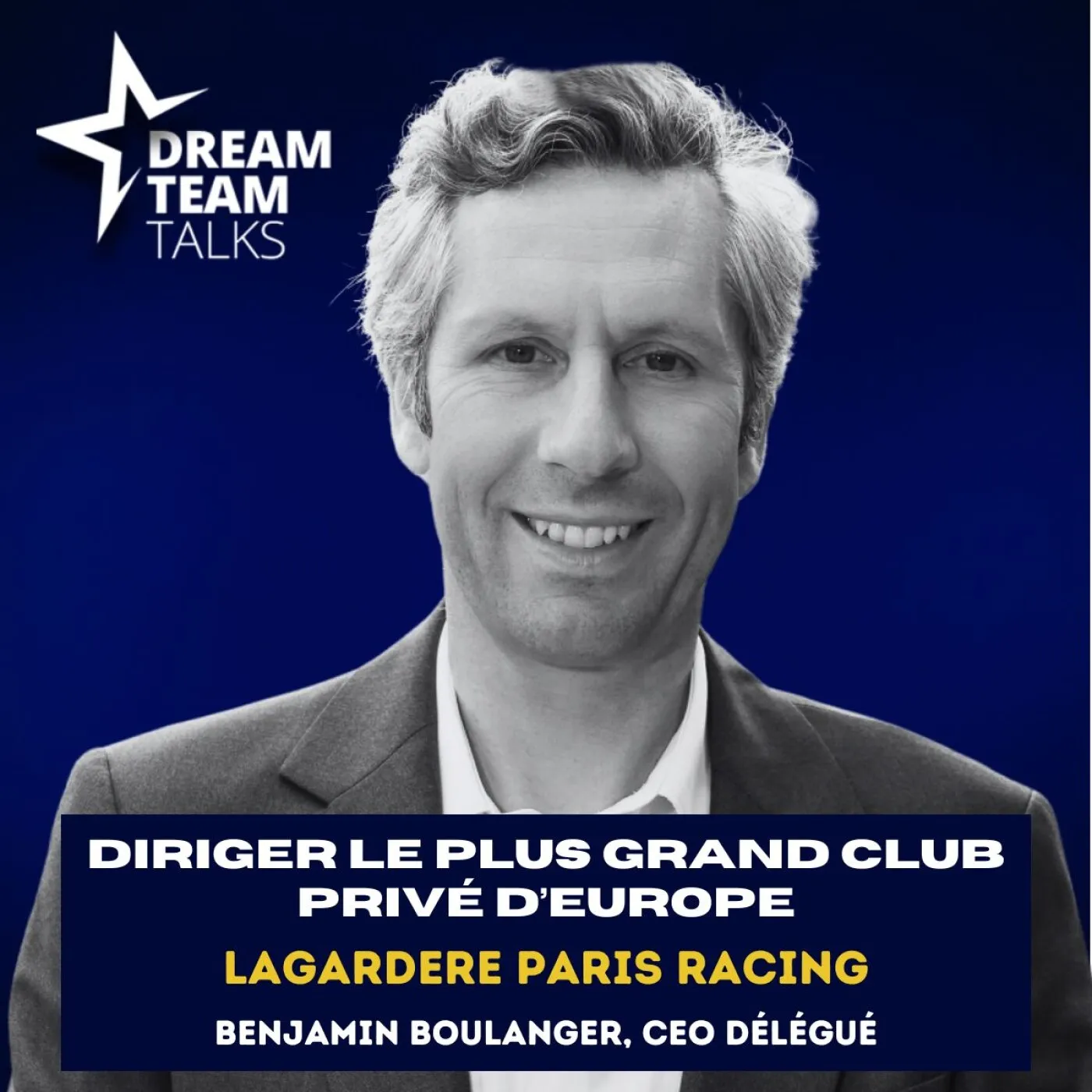 Jaquette de l’épisode : Les secrets de réussite du plus grand club de sport privé d'Europe - Benjamin Boulanger - CEO du Lagardère Paris Racing